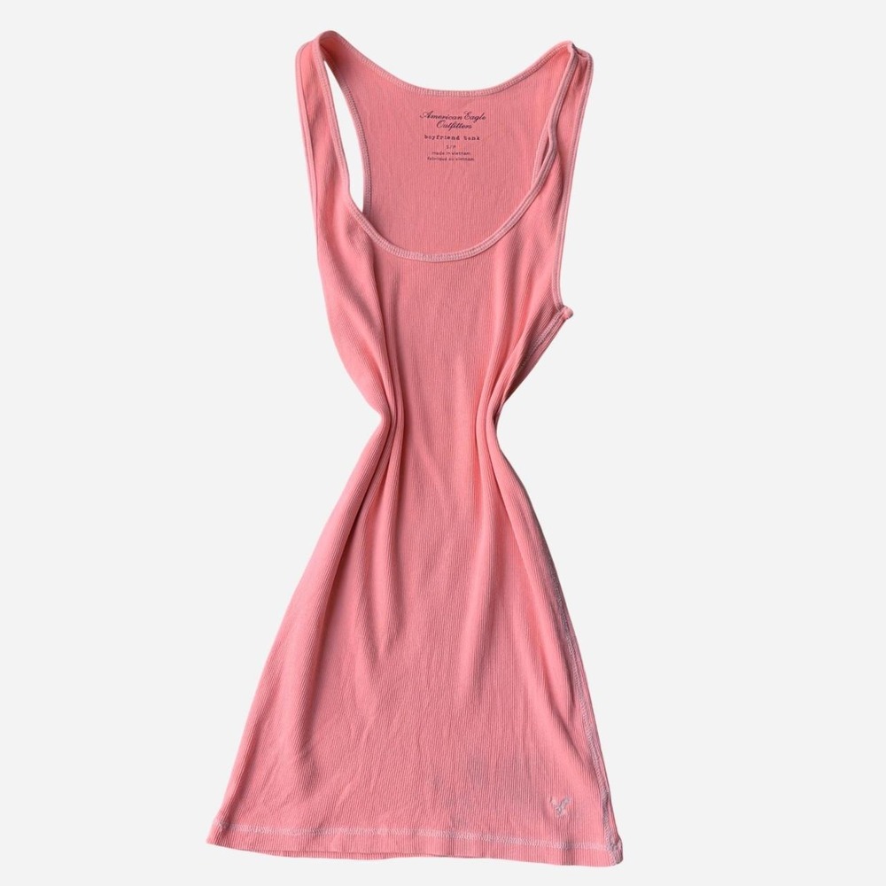 Y2K American Eagle Outfitters pink boyfriend tank top